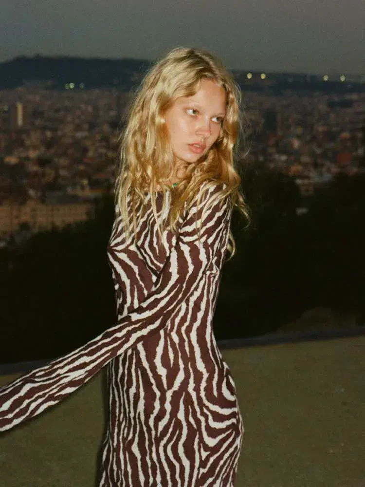 Realisation Par The Gia Maxi Dress Animal Print Size 10 for rent on The Volte - main image