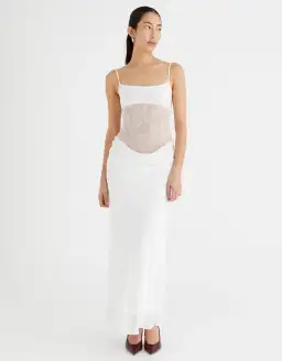BENNI Gabriel Maxi Dress White Size S / AU 8 for rent on The Volte - image 1