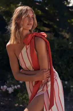 Aston Studio Mila Maxi Dress in Hana Stripe Size 10 for rent on The Volte - image 2