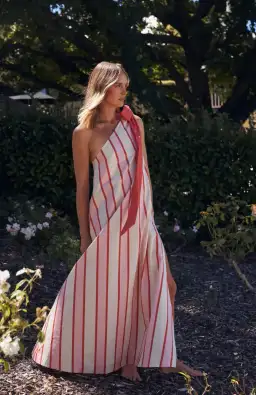 Aston Studio Mila Maxi Dress in Hana Stripe Size 10 for rent on The Volte - image 1