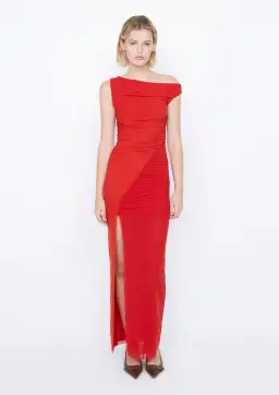 Bec & Bridge Sania Asym Dress Rouge Red Size 8 for rent on The Volte - image 1