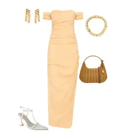 Sir the Label The Carmen Draped Gown in Light Peach Size 2/Au 10 for rent on The Volte - image 4