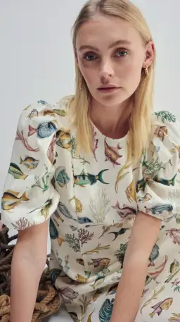 Alemais Wanda Midi Dress in Print Size 8 for rent on The Volte - image 2