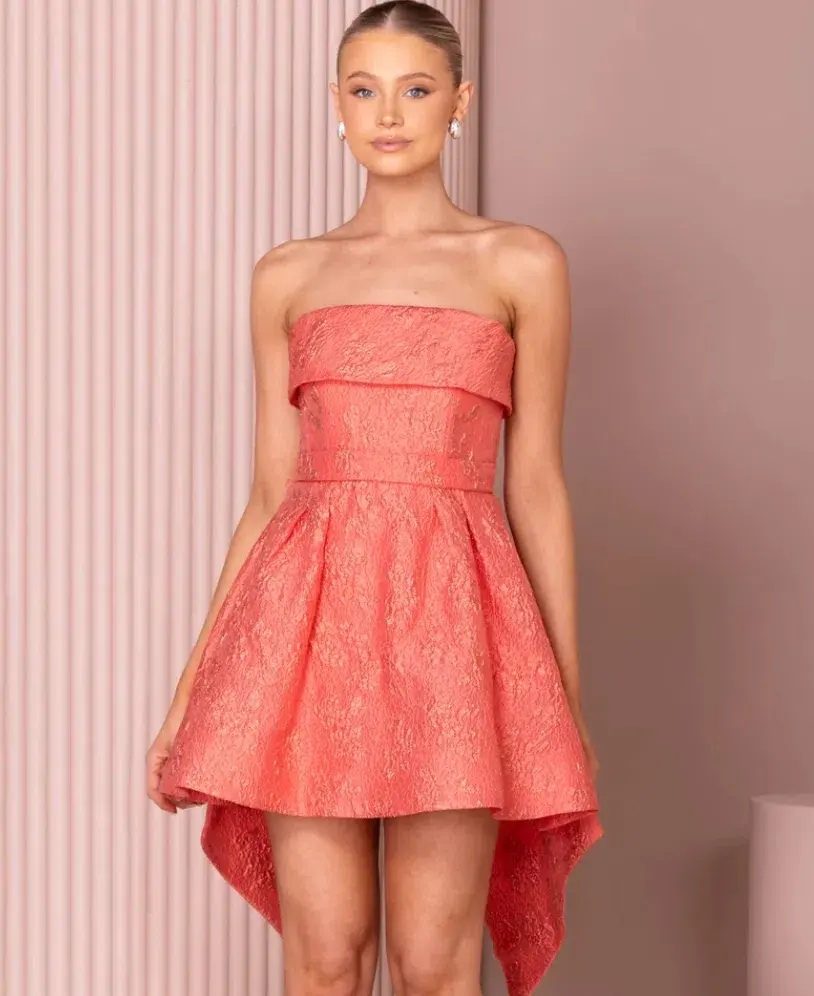 Azzurielle Nahla Mini Dress Blush Size 8 for rent on The Volte - main image