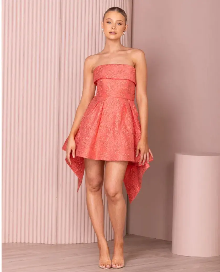 Azzurielle Nahla Mini Dress Blush Size 8 for rent on The Volte - main image