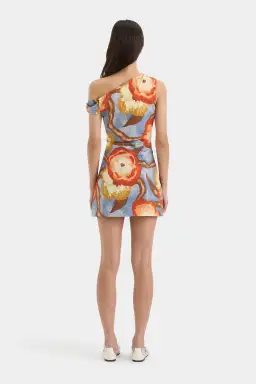 Sir the Label The Avery Twist Mini Dress Camellia Print Size 2/Au 10 for rent on The Volte - image 4