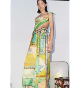 Alemais Atlas Scarf and Pant Set Print Size 8 for rent on The Volte - image 2