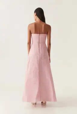 Aje Soundscape Maxi Dress Chalk Pink Size 6 for rent on The Volte - image 3