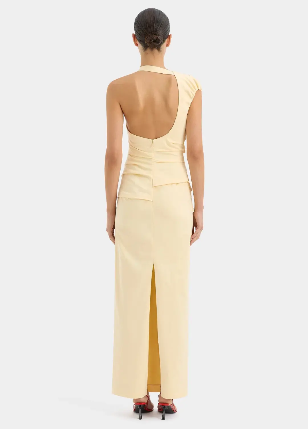 Sir the Label Giacomo Gathered Gown Butter Yellow Size 8 for rent on The Volte - main image