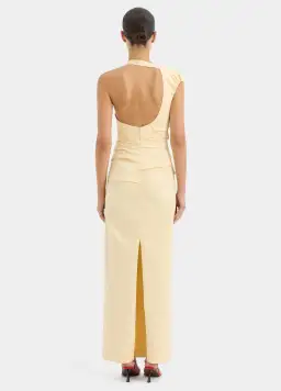 Sir the Label Giacomo Gathered Gown Butter Yellow Size 8 for rent on The Volte - image 2