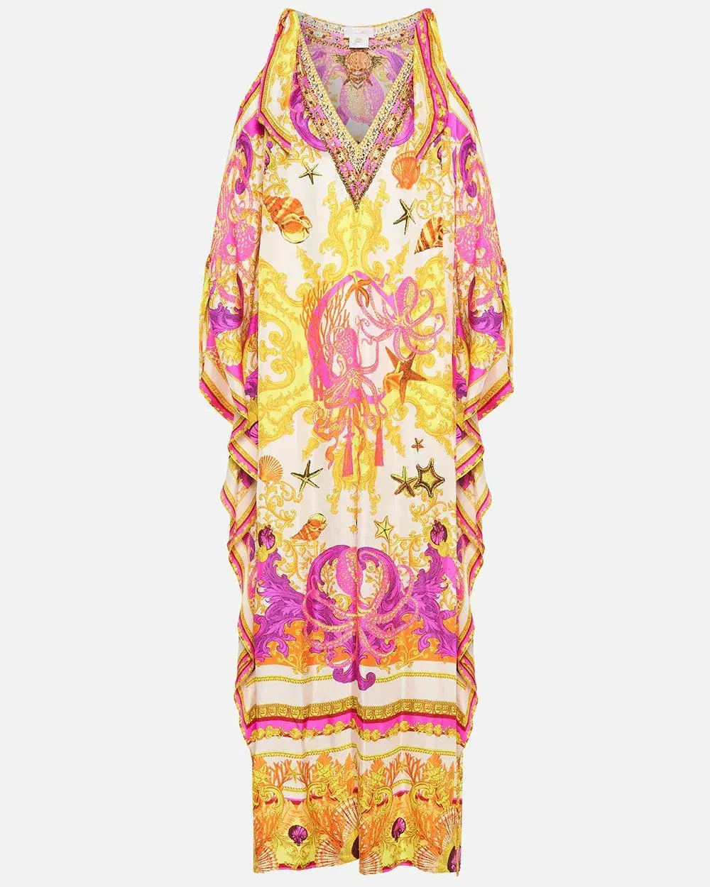 Camilla Squid Squad Scarf Tie Kaftan One Size for rent on The Volte - main image