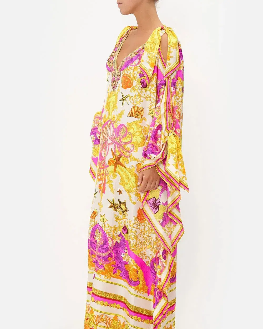 Camilla Squid Squad Scarf Tie Kaftan One Size for rent on The Volte - main image