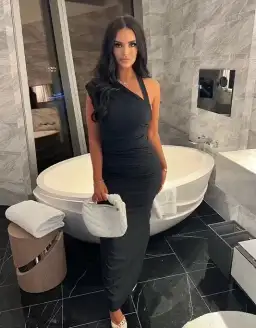 Sir the Label Giacomo Gathered Gown Black Size AU 10 for rent on The Volte - image 3