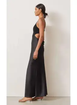 Bec & Bridge Seraphine Plunge Midi Dress Black Size 6 for rent on The Volte - image 3
