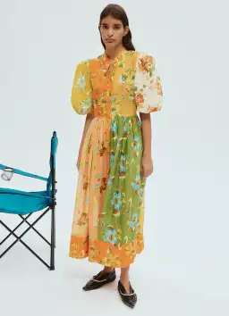 Alemais Hotel Lamu Spliced Shirtdress Floral Size 4 AU/UK (0 US)