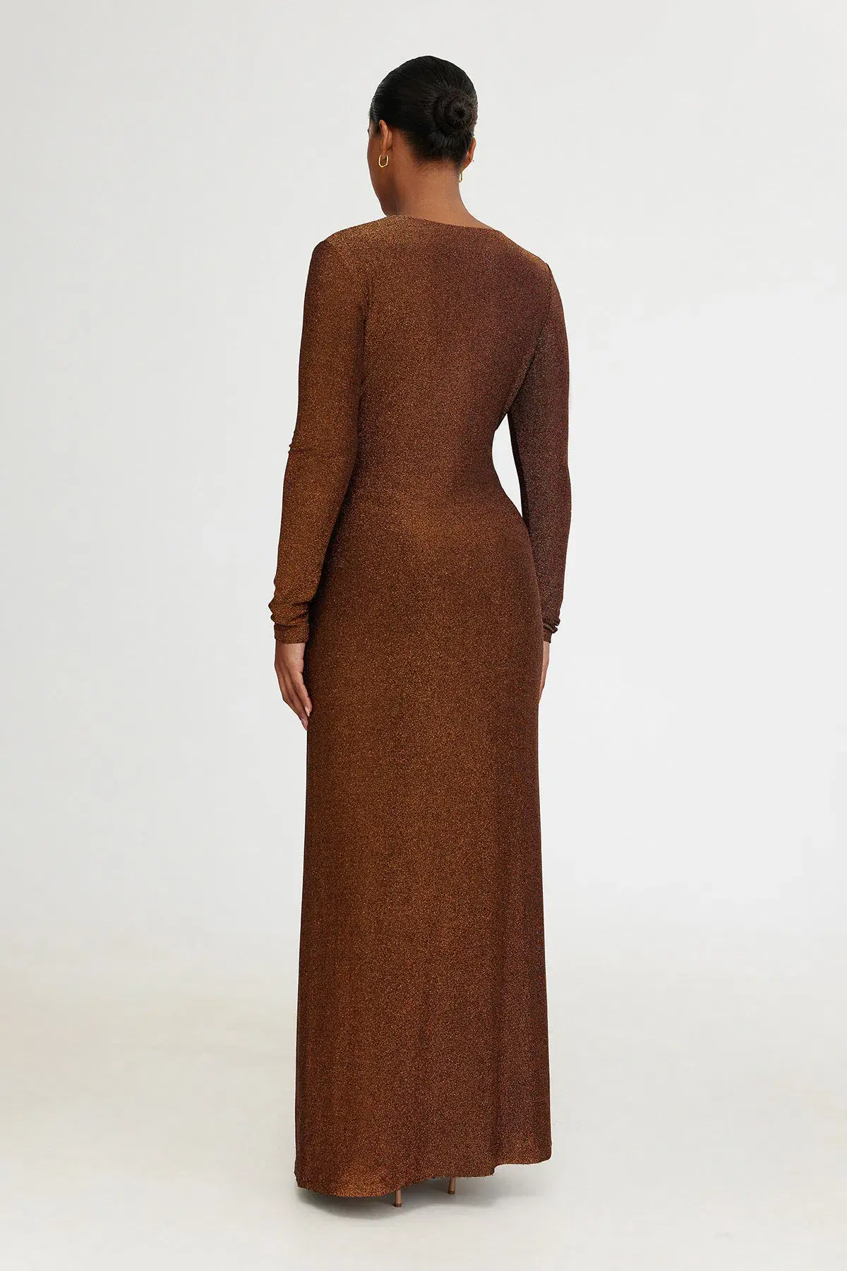 Significant Other Kyla Long Sleeve Dress in Bronze Size 8 - Image 2