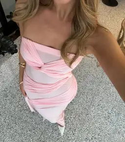 Natalie Rolt Miranda Gown Blossom Pink Size 3 / AU 12 for rent on The Volte - image 2