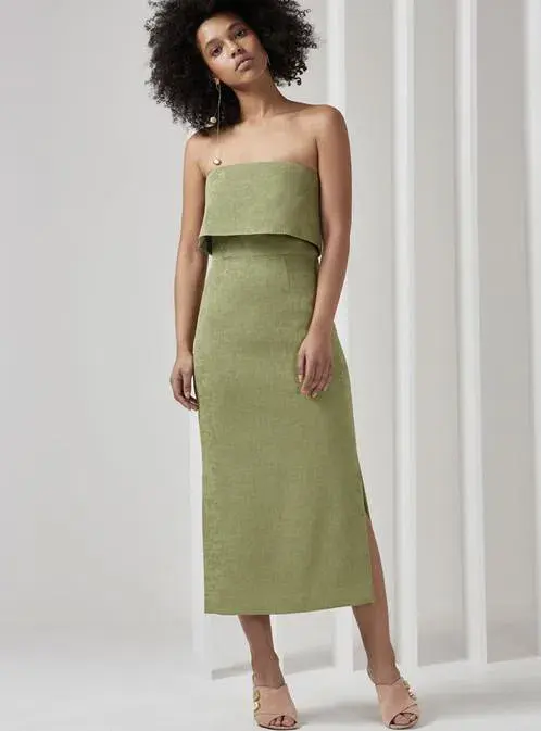 C/MEO Collective Love Like This Dress Green Size 6 for rent on The Volte - main image