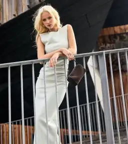 Romy Scuba Gathered Dress Mint Size 12 for rent on The Volte - image 4