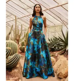 Rebecca Vallance Night Shade Gown Print Size 4 for rent on The Volte - image 1