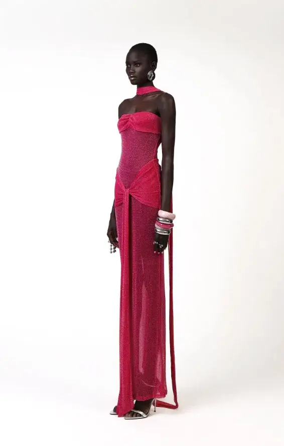 Khanums Kesca Maxi Gown Pink Size S / 8 for rent on The Volte - main image