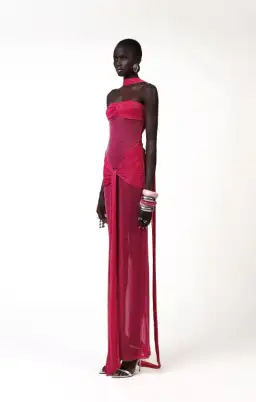Khanums Kesca Maxi Gown Pink Size S / 8 for rent on The Volte - image 3