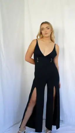 Amy Taylor Balmain Jumpsuit Black Size 1 / AU 8 for rent on The Volte - image 2