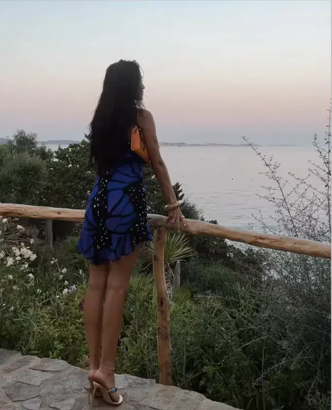 Rat & Boa Beatriz Dress Butterfly Print Size AU 8 for rent on The Volte - main image