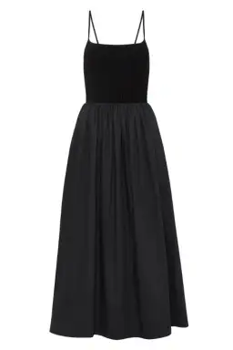 Aje Danica Tie Back Midi Dress Black Size AU 16 for rent on The Volte - image 5