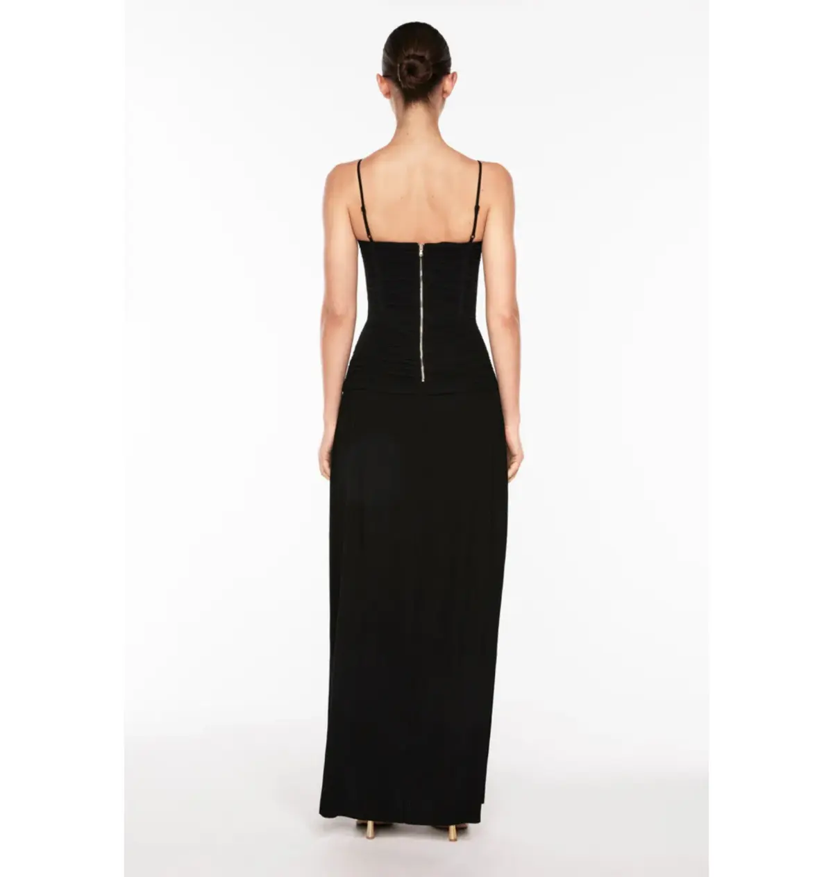 Manning Cartell Double Time Pleat Maxi Dress in Black Size AU 6 - Image 4