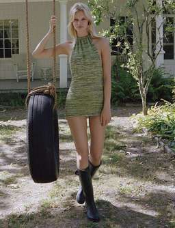 Bamba Swim Bounty Dress in Green Size Small