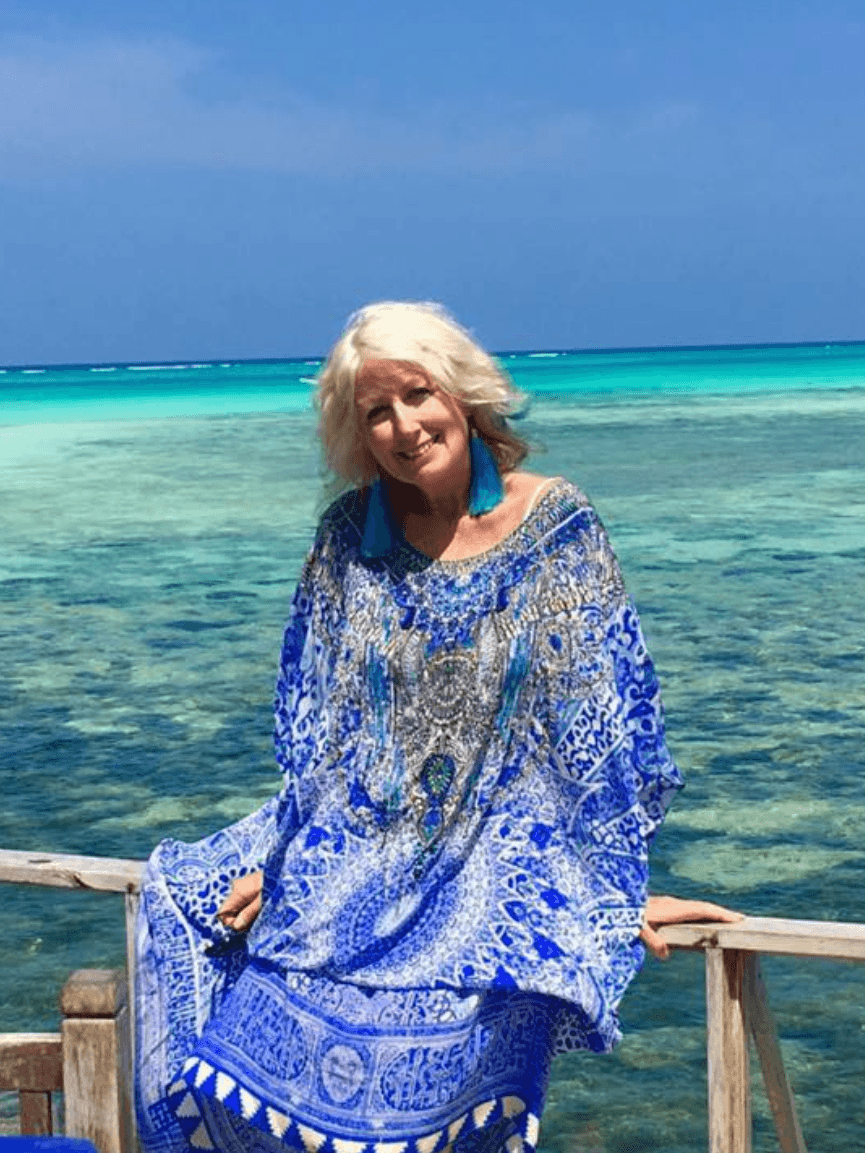 Camilla The Bosphorus Round Neck Kaftan Blue Size 10-14 - Image 1