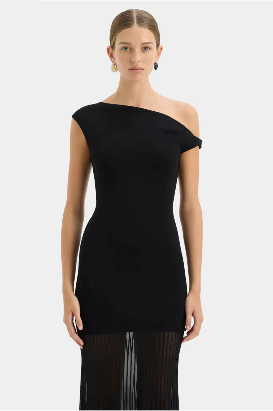 Sir the Label Indigo Twist Dress Black Size 1 / AU 8 for rent on The Volte - main image