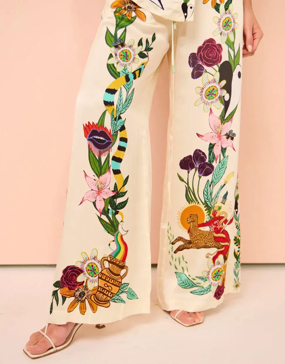 Alemais Meagan Silk Shirt & Pants Set Size 14 - Image 8