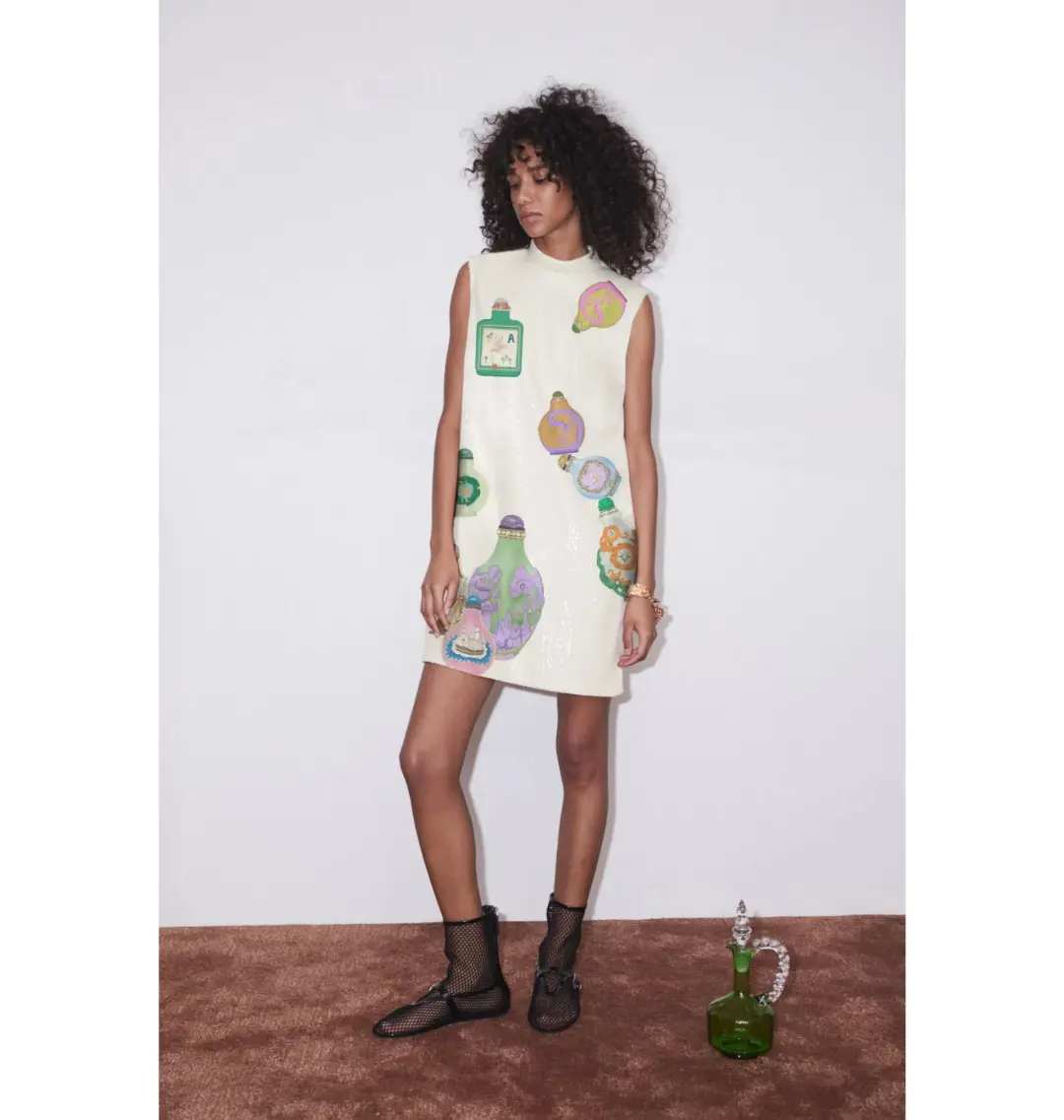 Alemais Chesca Mini Dress Print Size AU 8 for rent on The Volte - main image