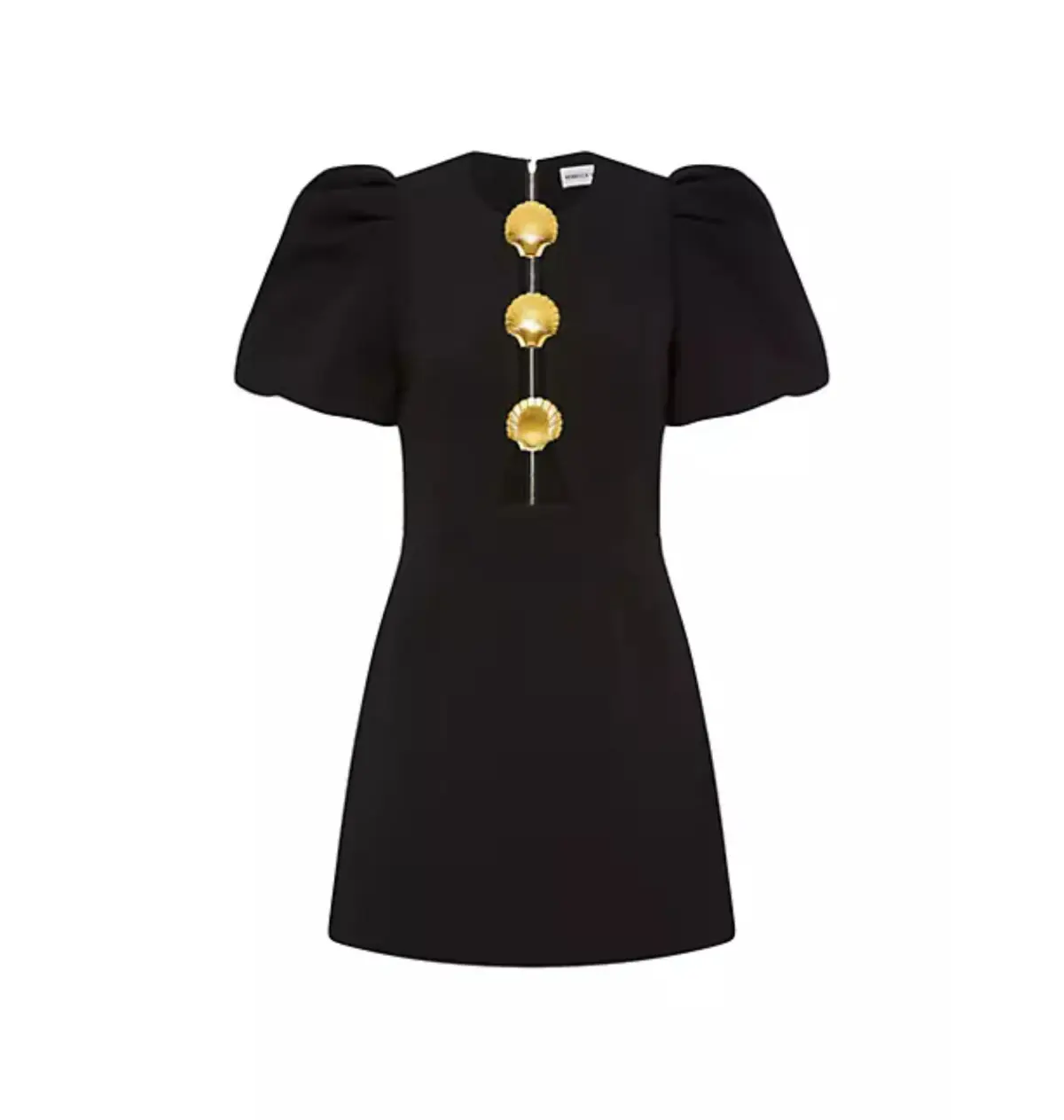 Rebecca Vallance Sirene Puff Sleeve Mini Dress Black Size AU 8 - Image 4