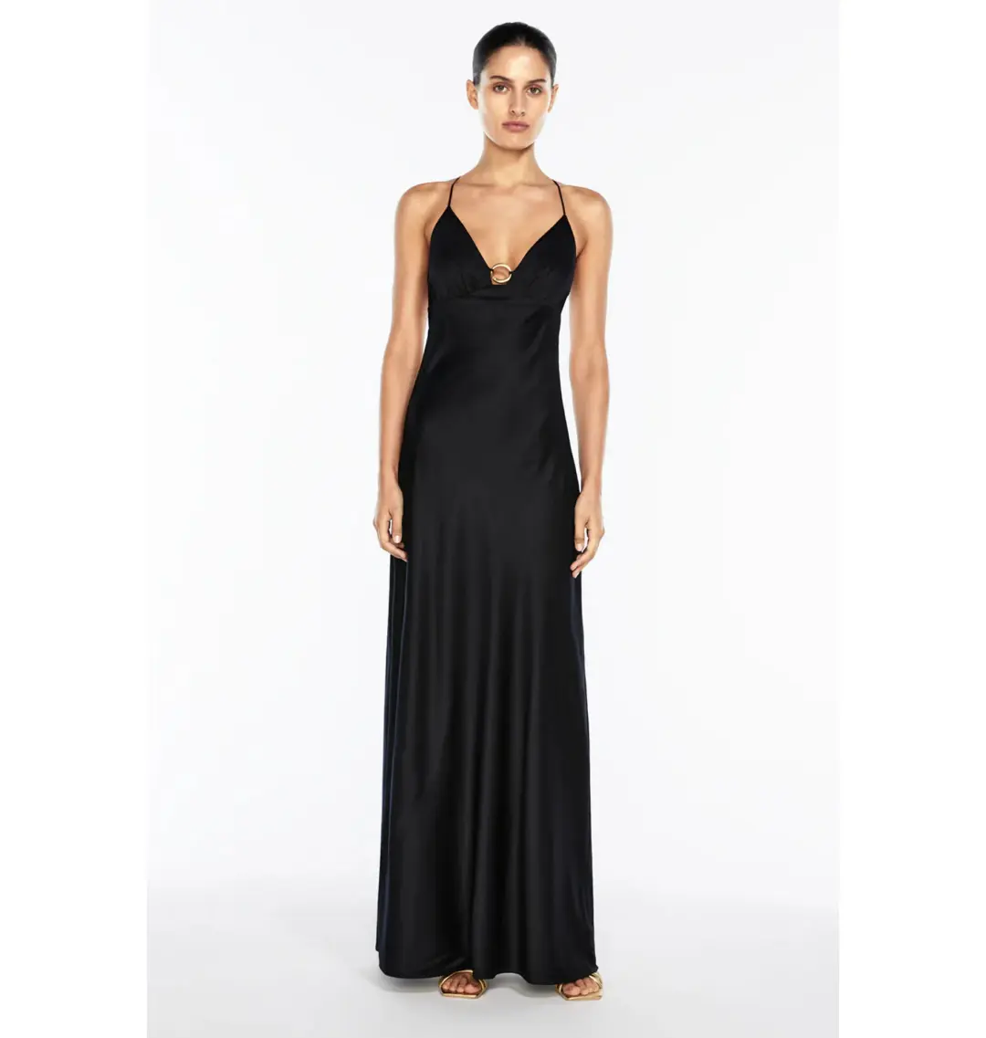 Manning Cartell Liquid Asset Slip Dress Black Size AU 12 Fits 10-12 for rent on The Volte - main image