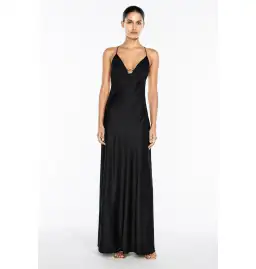 Manning Cartell Liquid Asset Slip Dress Black Size AU 12 Fits 10-12 for rent on The Volte - image 1