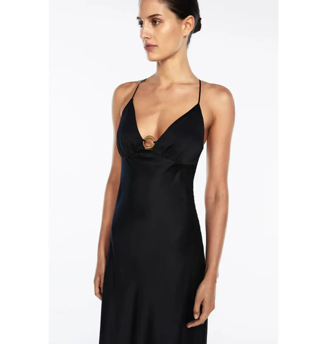Manning Cartell Liquid Asset Slip Dress Black Size AU 12 Fits 10-12 for rent on The Volte - main image