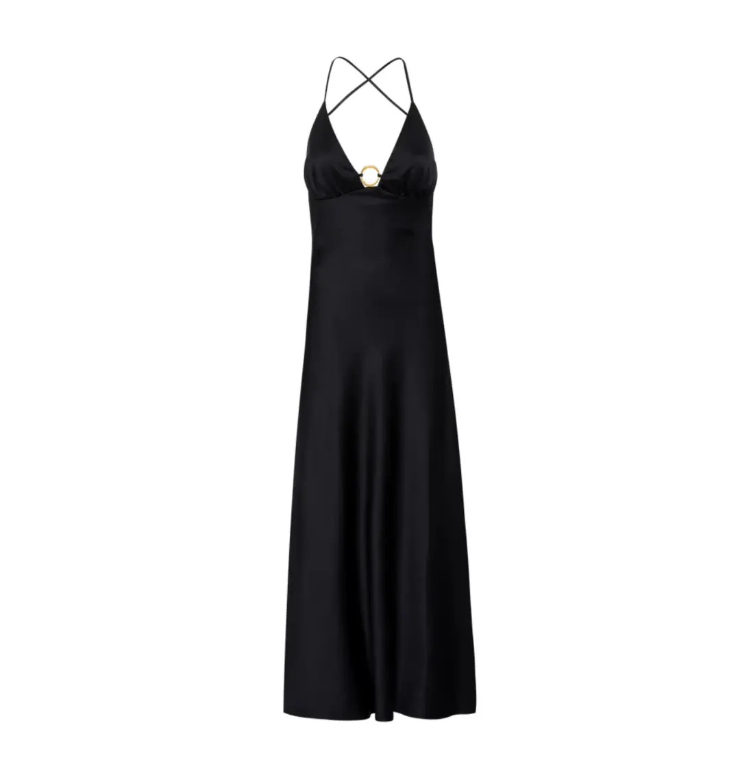 Manning Cartell Liquid Asset Slip Dress Black Size AU 12 Fits 10-12 for rent on The Volte - main image