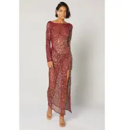 Winona Jiana Classic Dress Burgundy Size XS / AU 6 for rent on The Volte - image 1