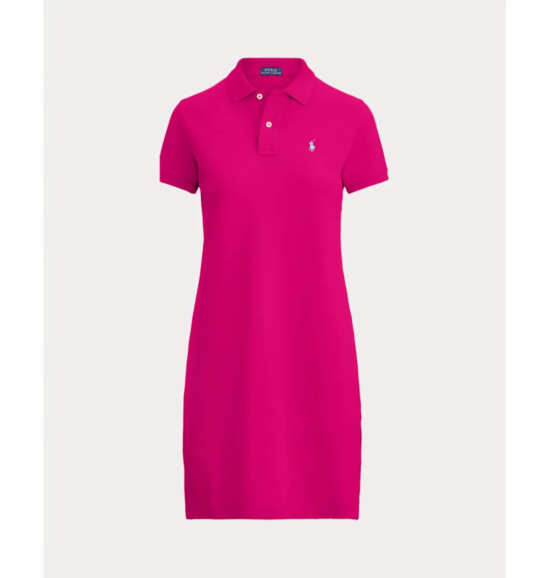 Polo Ralph Lauren Mesh Mini Dress Pink Size AU 8 for rent on The Volte - main image