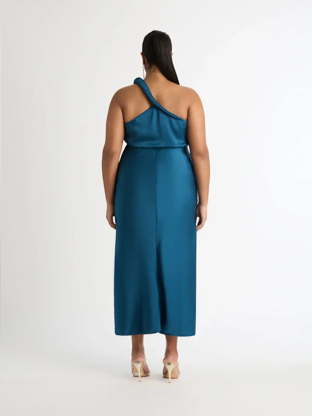 Sheike Naomi One Shoulder Dress Teal Size AU 14 for rent on The Volte - main image