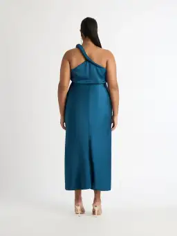 Sheike Naomi One Shoulder Dress Teal Size AU 14 for rent on The Volte - image 2