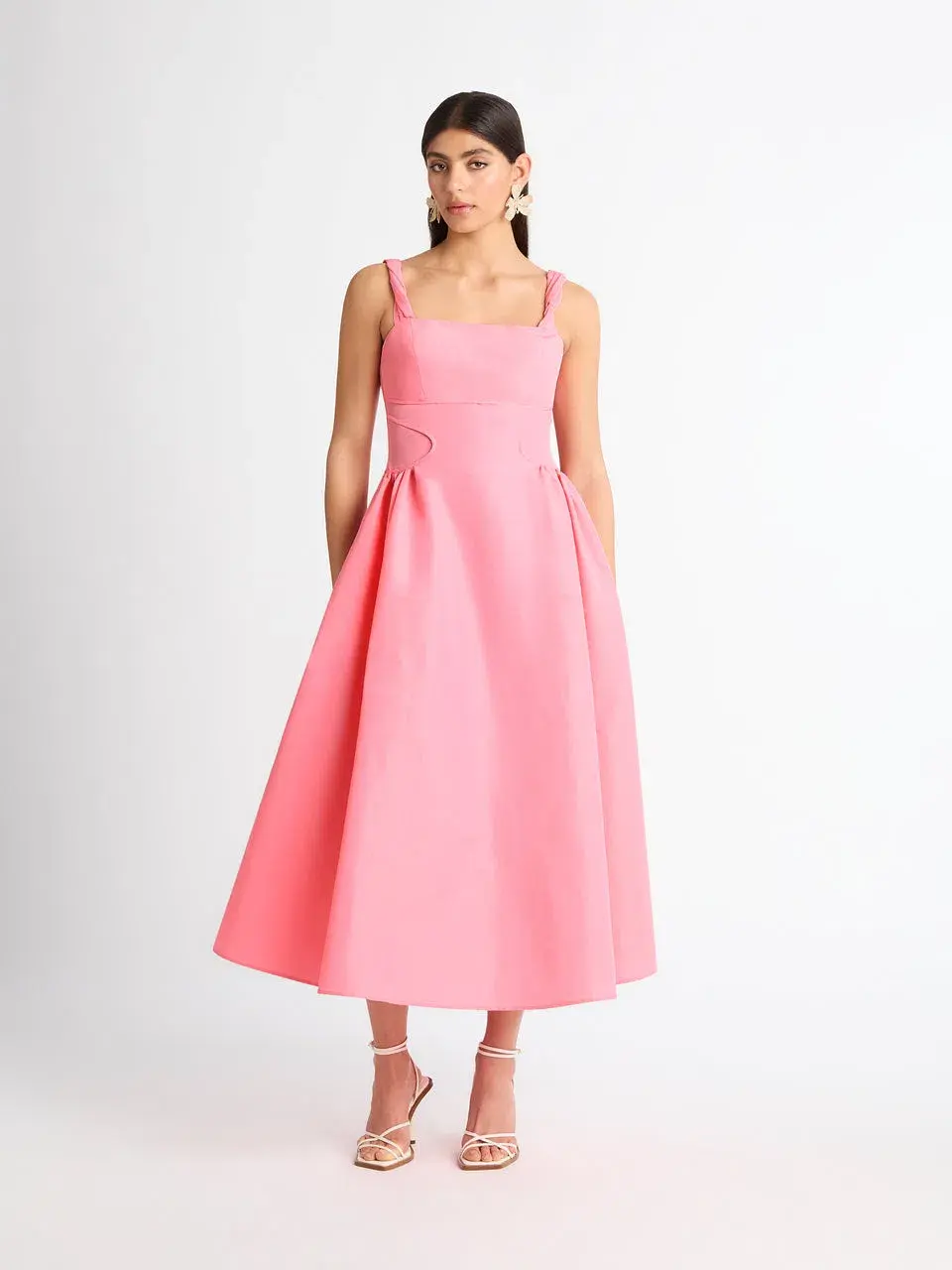 Sheike Jackie Midi Dress Pink Size 6 for rent on The Volte - main image