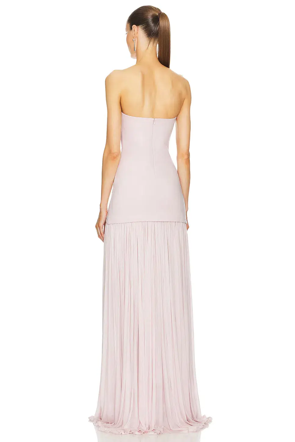 Helsa The Naomi Gown Barely Pink Size 10 for rent on The Volte - main image