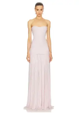 Helsa The Naomi Gown Barely Pink Size 10 for rent on The Volte - image 1