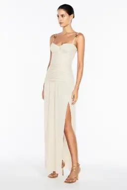 Manning Cartell Double Time Pleat Dress - Nougat | Size Small , S AU 8 for rent on The Volte - image 1