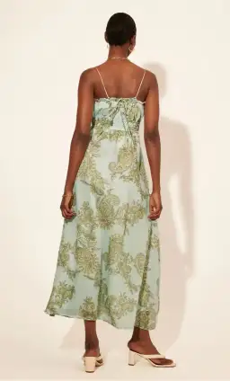Kivari Zoe Strappy Maxi Dress Paisley In A Fresh Mint Size 12 for rent on The Volte - image 3