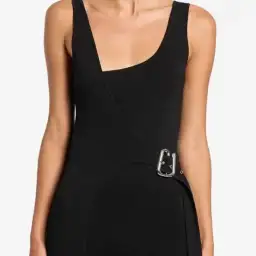 Sir The Label Modernist Belted Midi Dress Black Size 0 / AU 6 for rent on The Volte - image 2